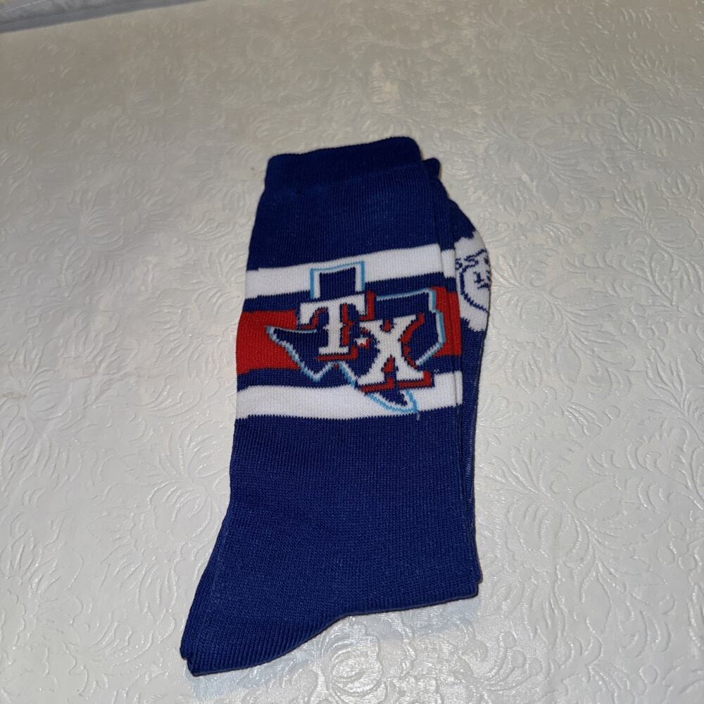 TEXAS RANGERS MLB BASEBALL TEAM Planet Fitness Blue Red White State Outline New